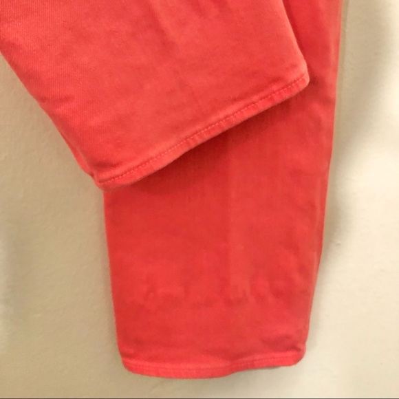 J.Crew Stretch Matchstick bright pink/orange coral jeans Size:27 - Picture 6 of 8